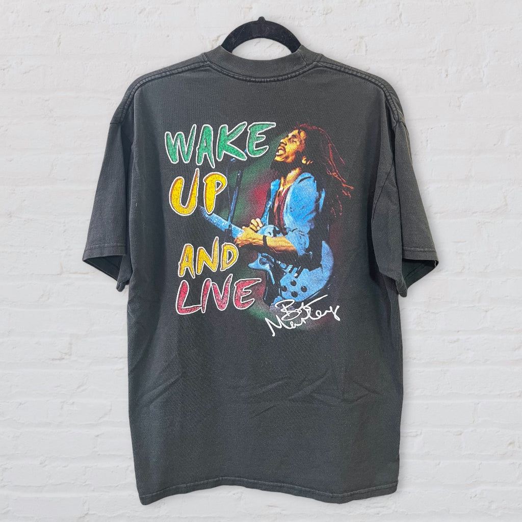 Bob Marley Rap Tee - Wake Up And Live