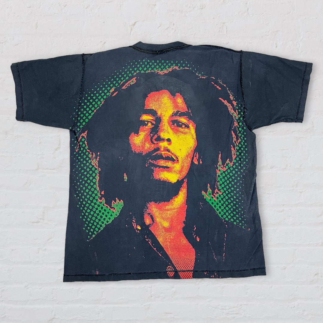 Bob Marley x Balzout Tee - Big Face AOP Test Print – Natty Threads