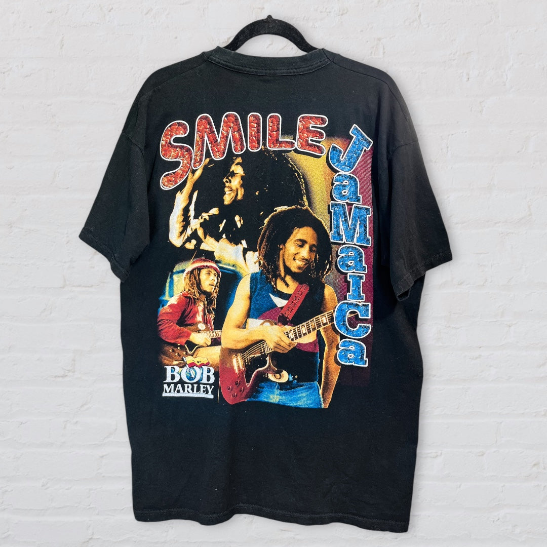 Bob Marley Rap Tee - Smile Jamaica