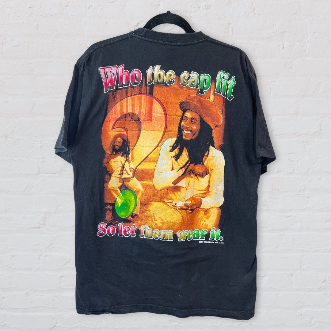 Bob Marley Rap Tee - Who The Cap Fit