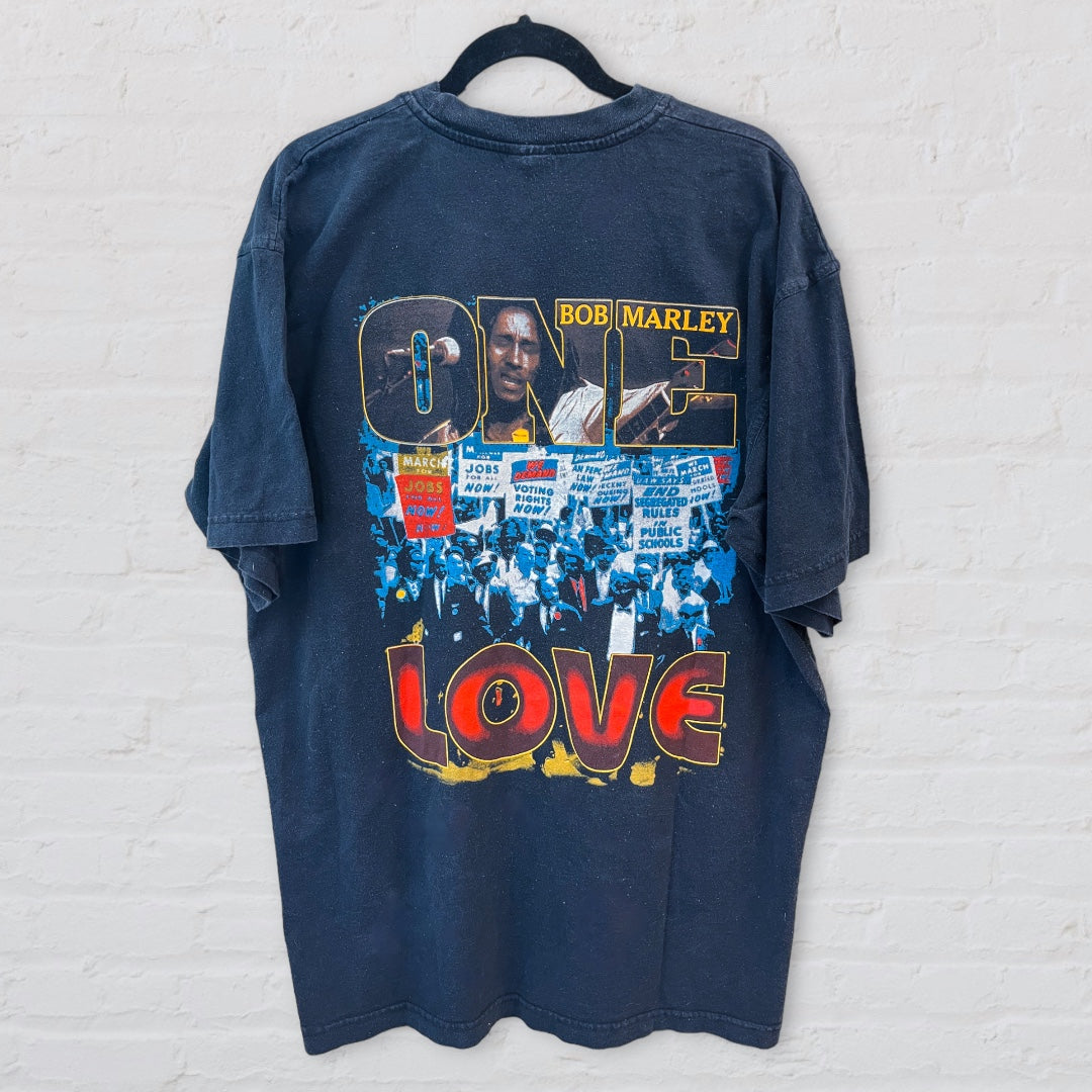 Bob Marley Rap Tee - Martin Luther King One Love