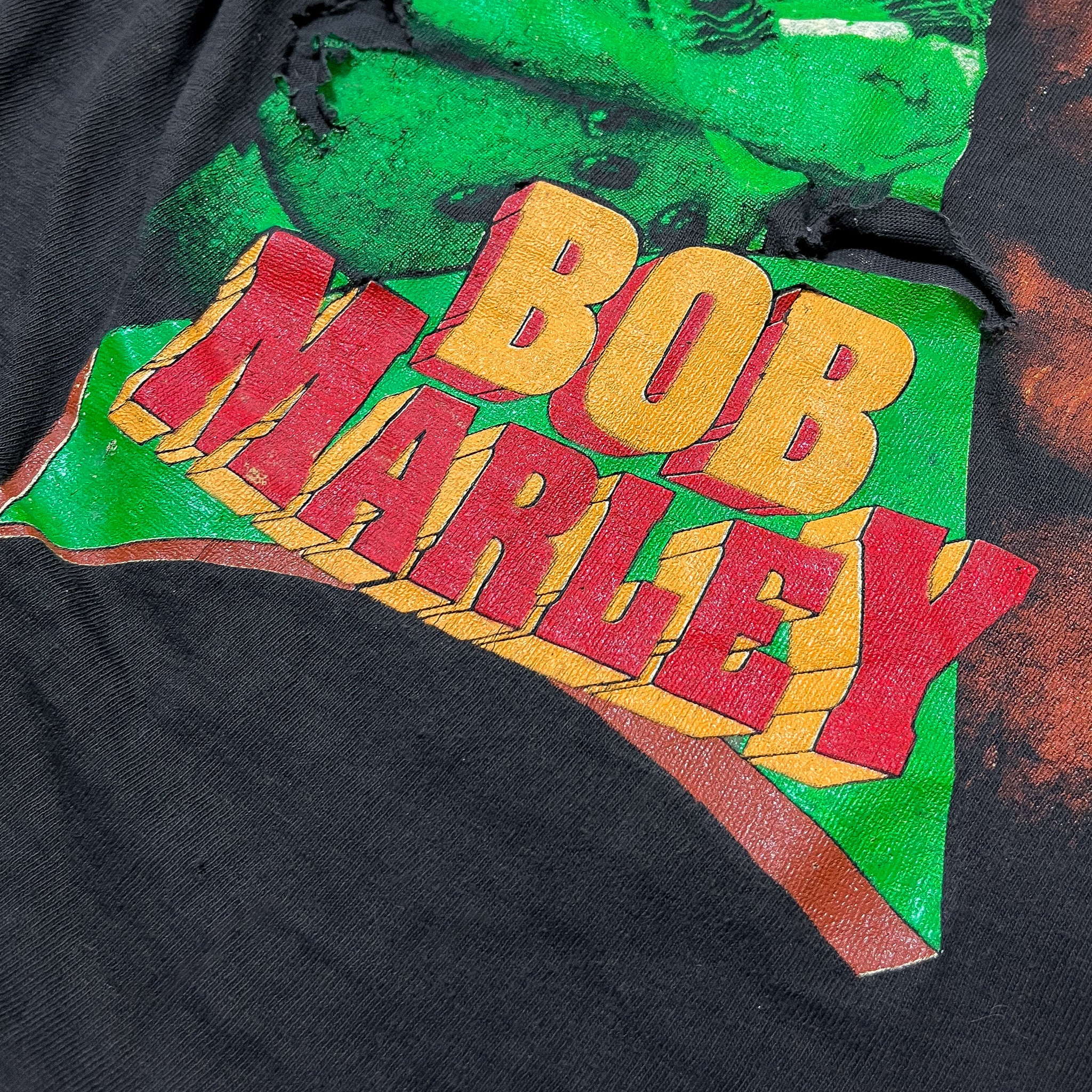 Bob Marley Rap Tee - No Woman No Cry (Thrashed)