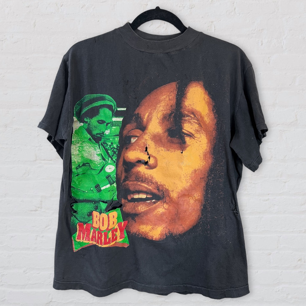 Bob Marley Rap Tee - No Woman No Cry (Thrashed)