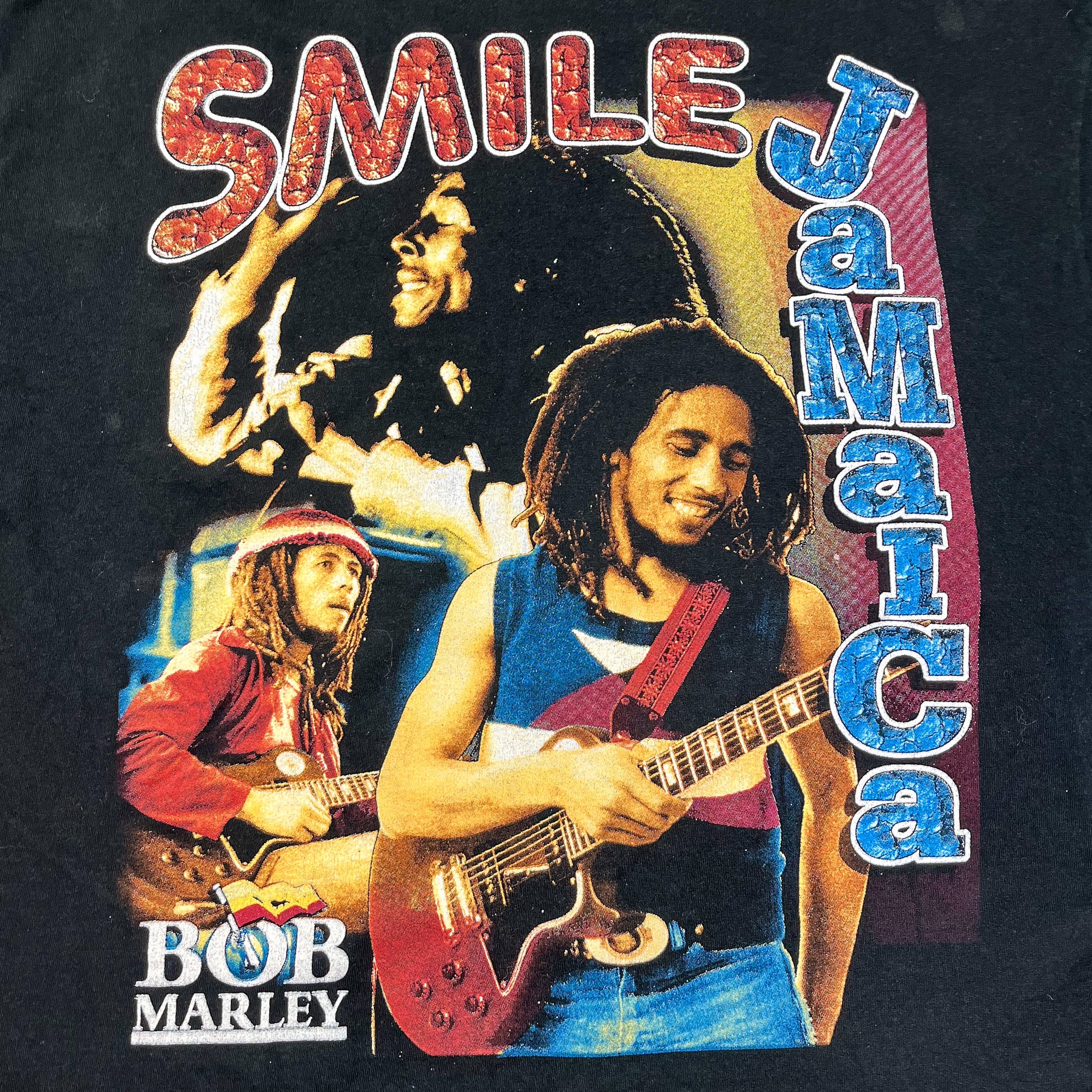 Bob Marley Rap Tee - Smile Jamaica