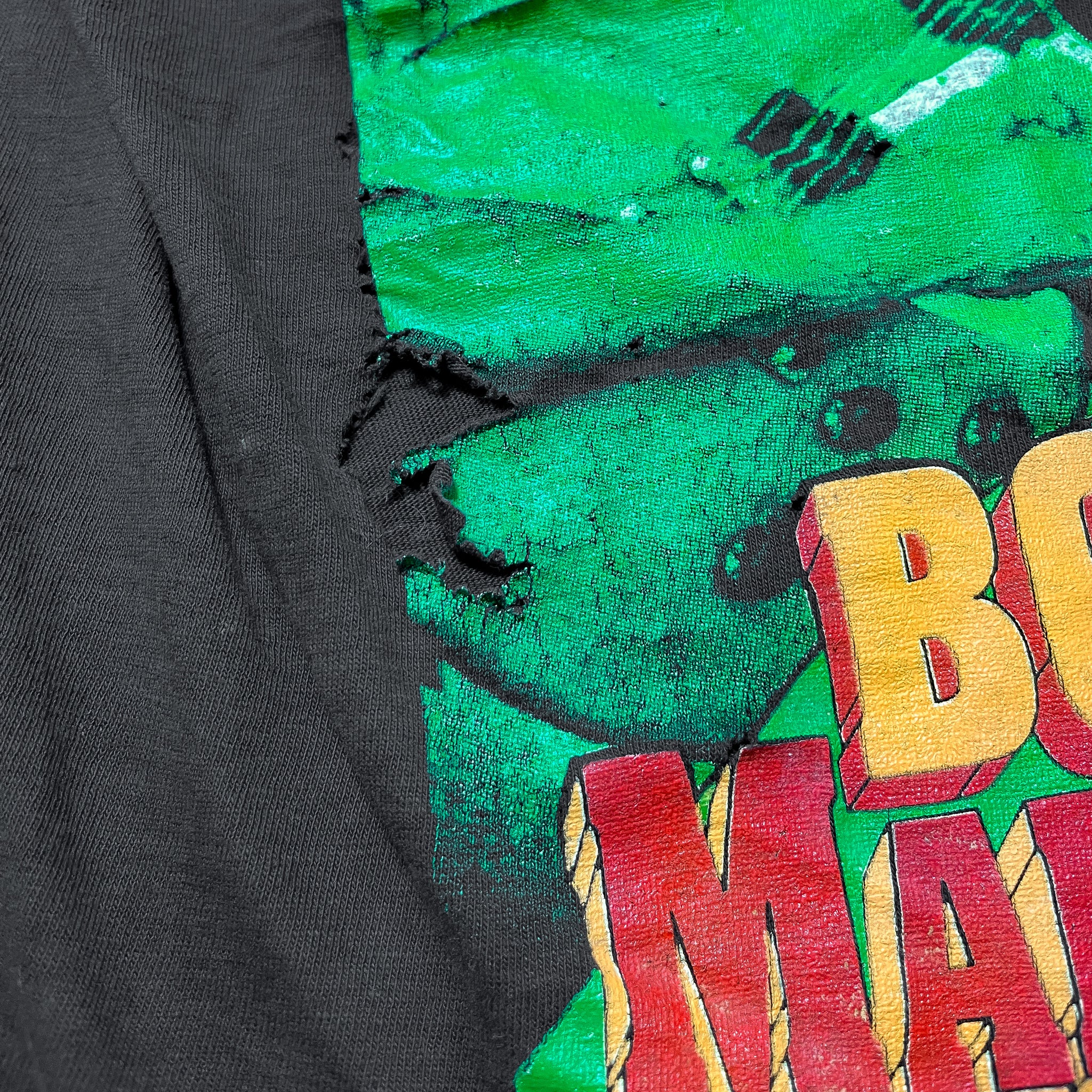 Bob Marley Rap Tee - No Woman No Cry (Thrashed)