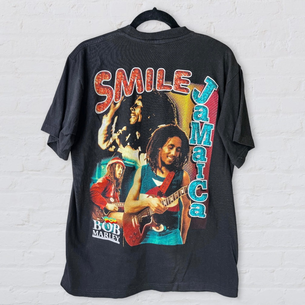 Bob Marley Rap Tee - Smile Jamaica