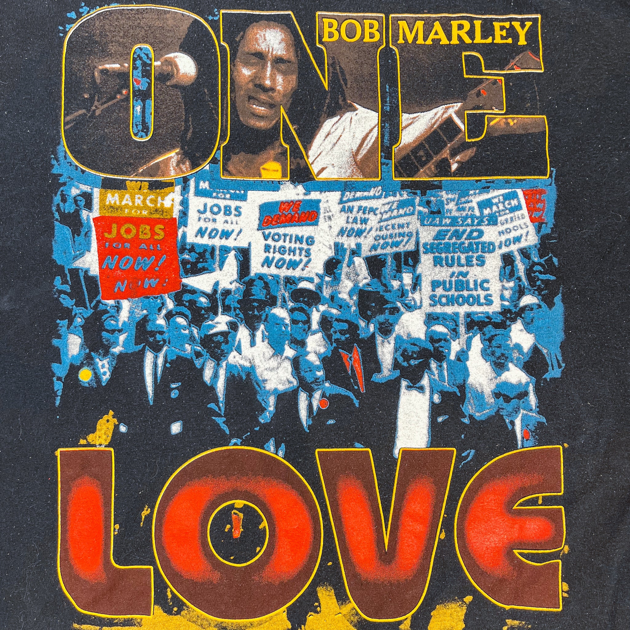 Bob Marley Rap Tee - Martin Luther King One Love