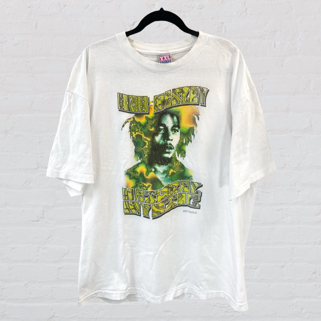 Bob Marley x Balzout Tee - Natural Mystic Fractal – Natty Threads
