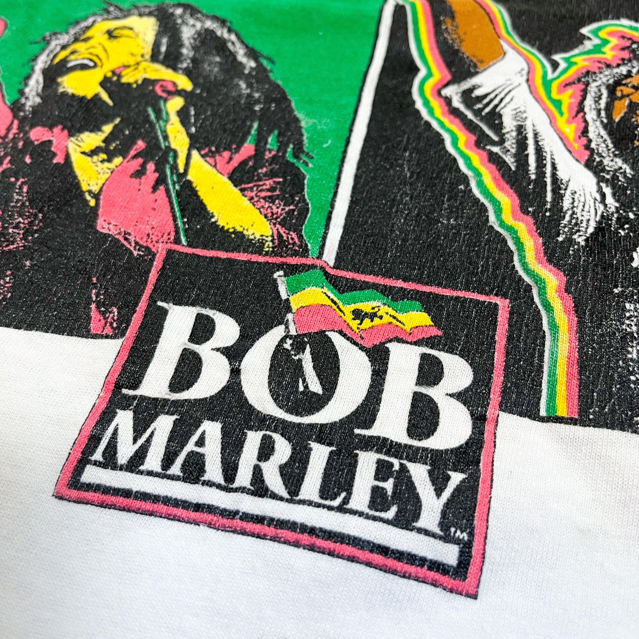 Bob Marley Vintage Tee - Rebel Music Pop Art