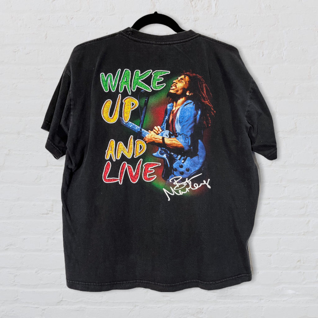 Bob Marley Rap Tee - Wake Up And Live