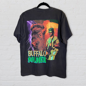 Bob Marley Vintage Bootleg Rap Tee “Buffalo Soldier”