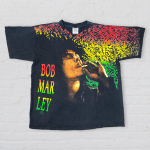 Bob Marley All Over Print Vintage Tee
