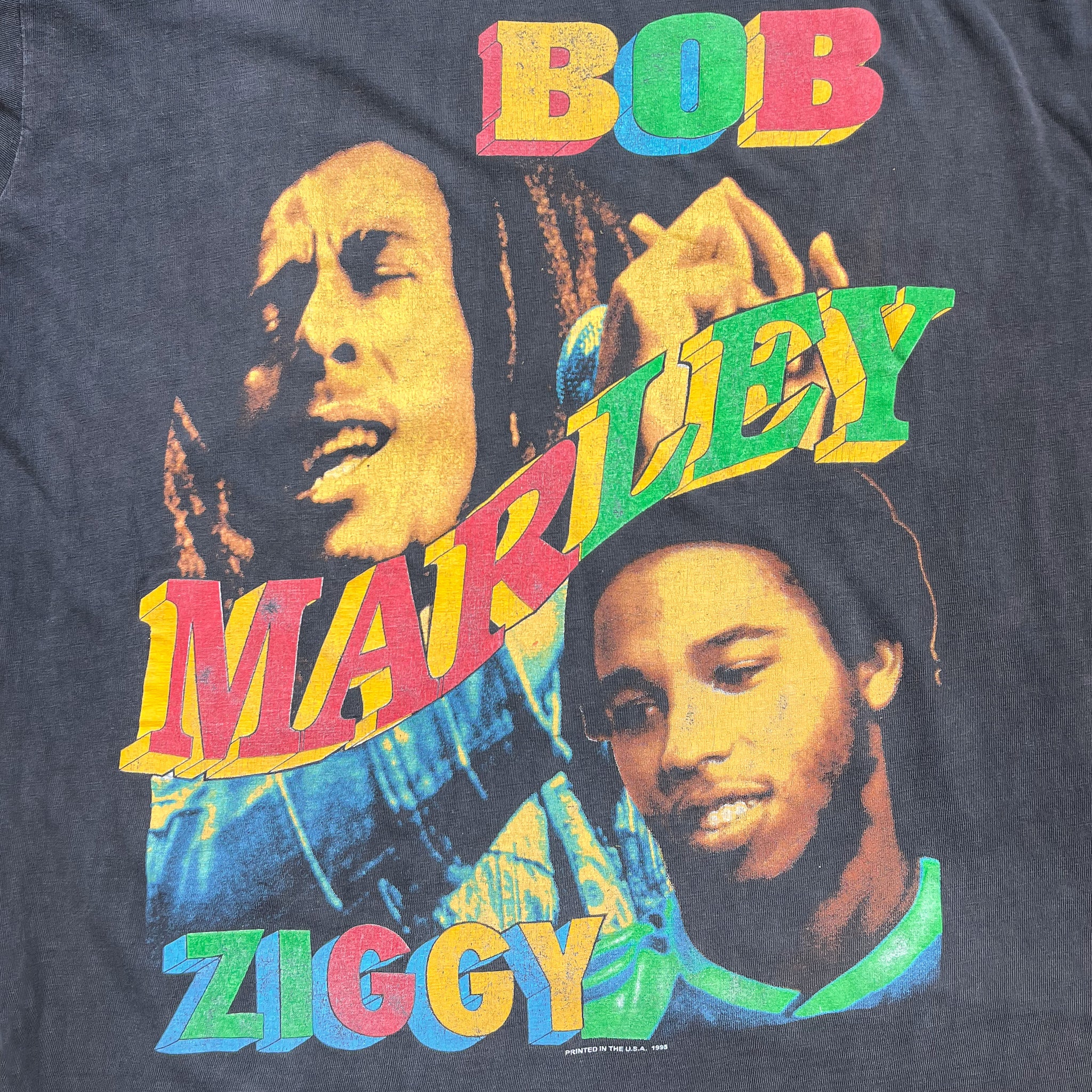 Bob and Ziggy Marley Vintage Bootleg Rap Tee