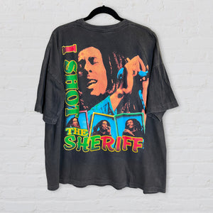 Bob Marley Vintage Bootleg Rap Tee "I Shot The Sheriff"