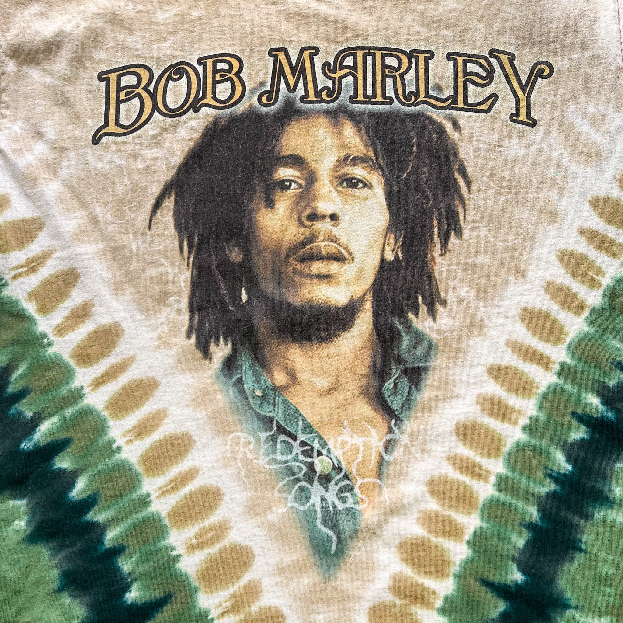 Bob Marley Tie-Dye Vintage Tee "Songs of Freedom"