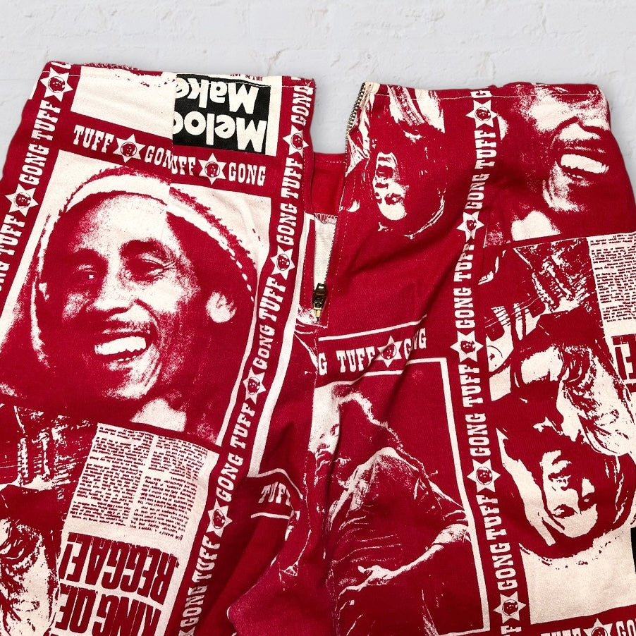 Vintage Bob Marley All Over Print Pants