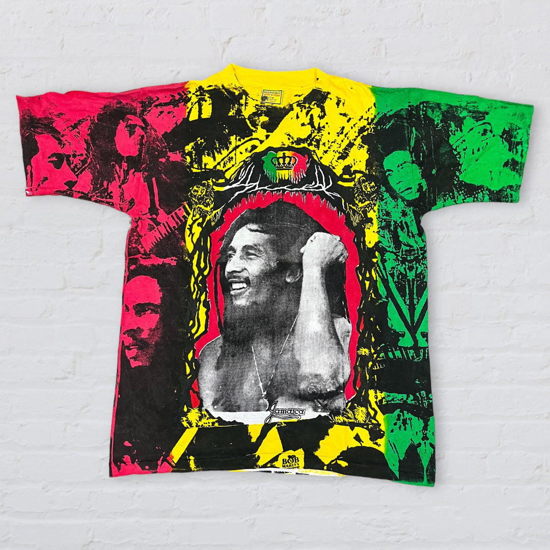 Bob Marley Bootleg Tee - AOP – Natty Threads